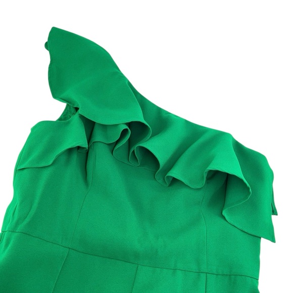 NWT Lilly Pulitzer Lyra One Shoulder Jumpsuit in Fern Gully Green - Picture 7 of 10